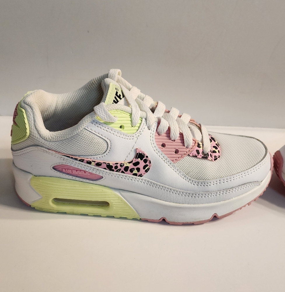 Nike Air Max 90 Pink Barely Volt Size 3.5 Youth Unisex